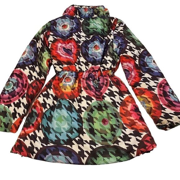 Desigual Girls’ Multicolor Puffer Jacket, 13/14. Easily fits XS Woman. Ski, wint - Picture 3 of 10